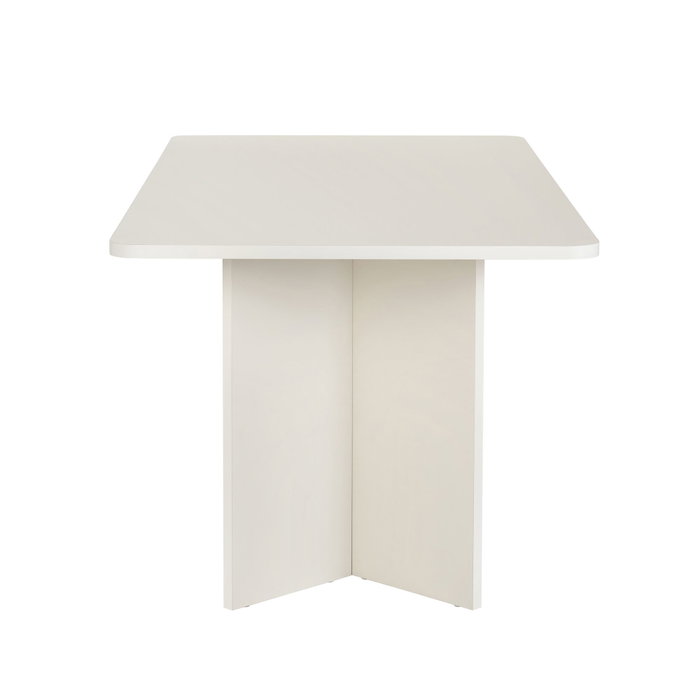 Hanah Home Linza Mesa de Comedor Blanco Madera Hanah Home Linza Mesa de Comedor Blanco Madera